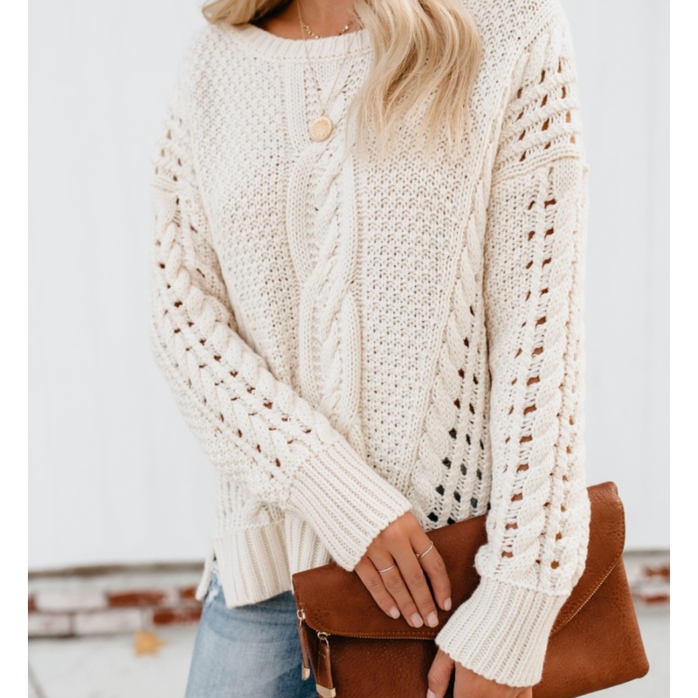 STELLA Loose Knit Pullover Sweater - Picture 4 of 8